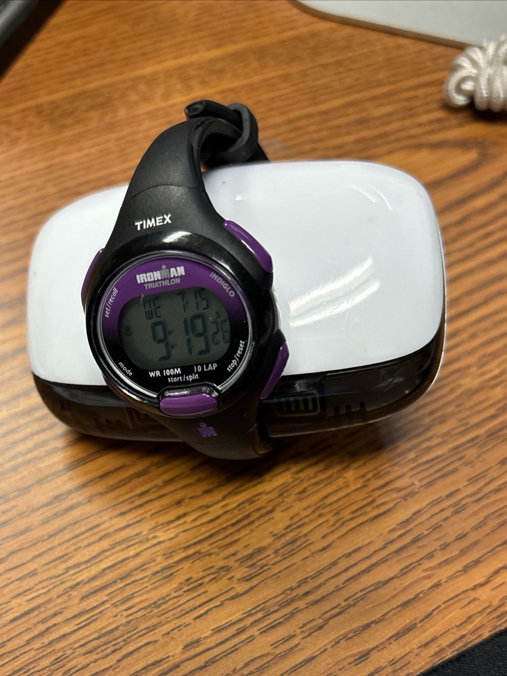 Timex Ironman Digital Watch - Black and Purple Accents
